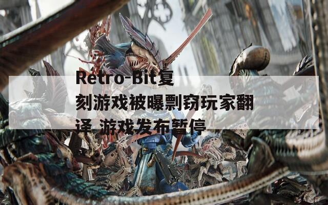 Retro-Bit复刻游戏被曝剽窃玩家翻译 游戏发布暂停