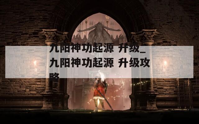 九阳神功起源 升级_九阳神功起源 升级攻略
