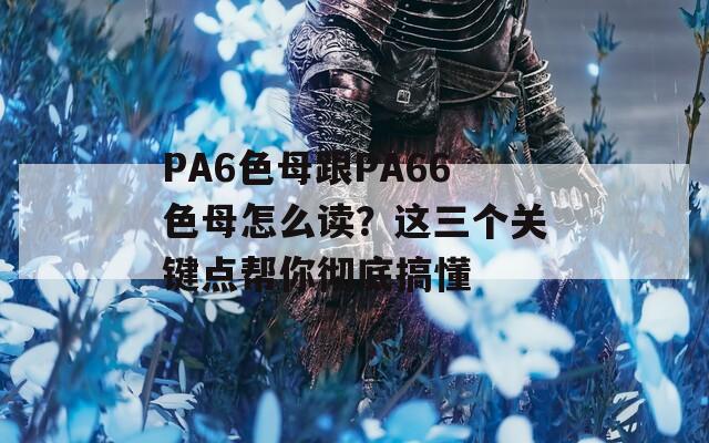 PA6色母跟PA66色母怎么读？这三个关键点帮你彻底搞懂